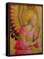 Annunciatory Angel, 1450-55 (Gold Leaf and Tempera on Wood Panel) (See also 139312)-Fra Angelico-Stretched Canvas