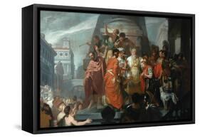 Anointing of David-Carl Thiel-Framed Stretched Canvas