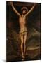 Anonymous / 'Christ Crucified', 17th century, Spanish School, Canvas, 209 cm x 123 cm, P03275.-Anonymous-Mounted Poster