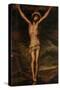 Anonymous / 'Christ Crucified', 17th century, Spanish School, Canvas, 209 cm x 123 cm, P03275.-Anonymous-Stretched Canvas