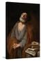 Anonymous (Copy after Ribera, Jusepe de, lo Spagnoletto) / 'Saint Peter weeping'. XVII century. ...-Anonymous-Stretched Canvas