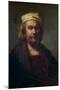 Anonymous (Copy Rembrandt Harmensz van Rijn) / 'Self-portrait', 17th century, Dutch School, Oil ...-Anonymous-Mounted Poster