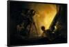 Anonymous (Follower of Goya y Lucientes, Francisco de) / 'The Pyre', First half 19th century, Sp...-Anonymous-Framed Poster