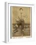 Anonymous Footballer in Kit with Football-null-Framed Photographic Print