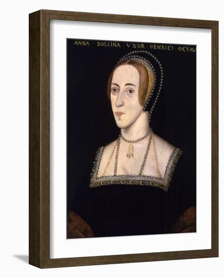 Anonymous Portrait of Anne Boleyn-null-Framed Giclee Print