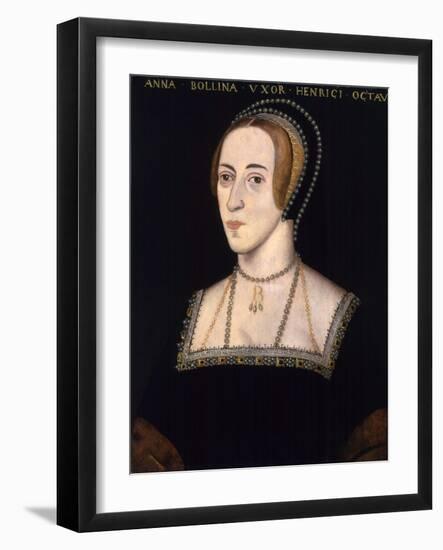 Anonymous Portrait of Anne Boleyn-null-Framed Giclee Print