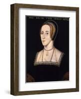 Anonymous Portrait of Anne Boleyn-null-Framed Giclee Print