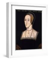Anonymous Portrait of Anne Boleyn-null-Framed Giclee Print