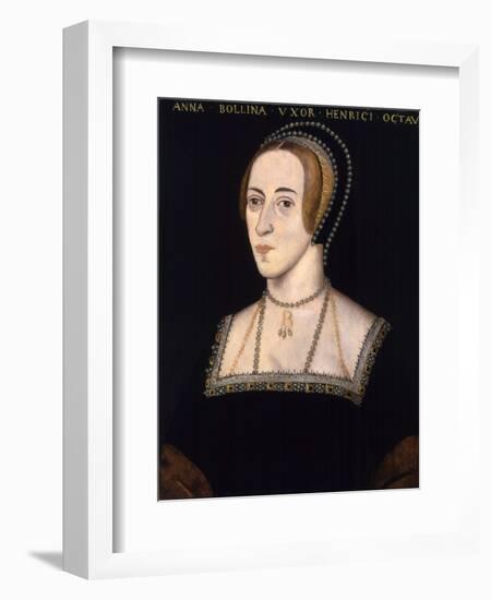 Anonymous Portrait of Anne Boleyn-null-Framed Giclee Print