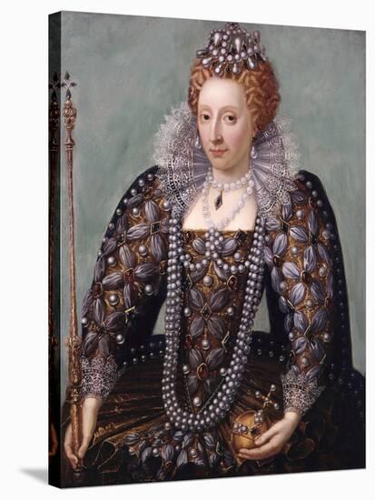 Anonymous Portrait of Queen Elizabeth I-null-Stretched Canvas