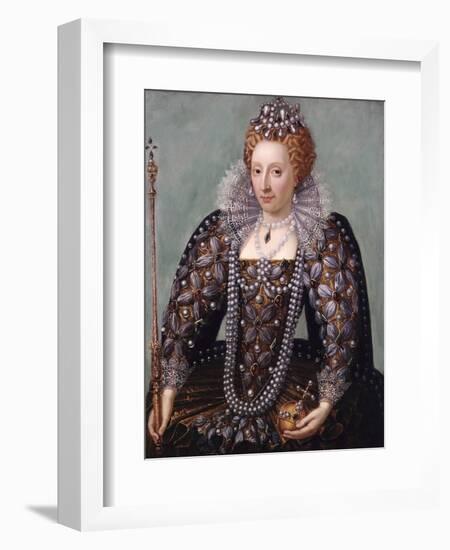 Anonymous Portrait of Queen Elizabeth I-null-Framed Giclee Print