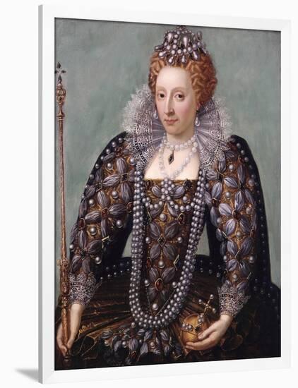 Anonymous Portrait of Queen Elizabeth I-null-Framed Giclee Print