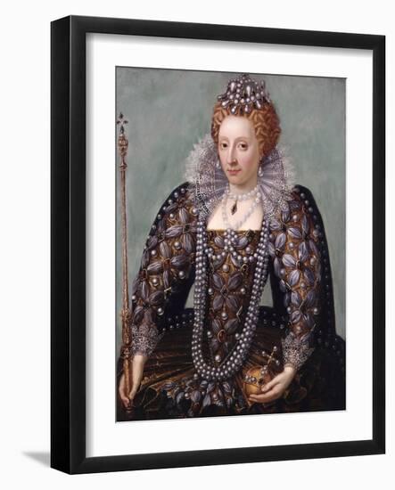 Anonymous Portrait of Queen Elizabeth I-null-Framed Giclee Print