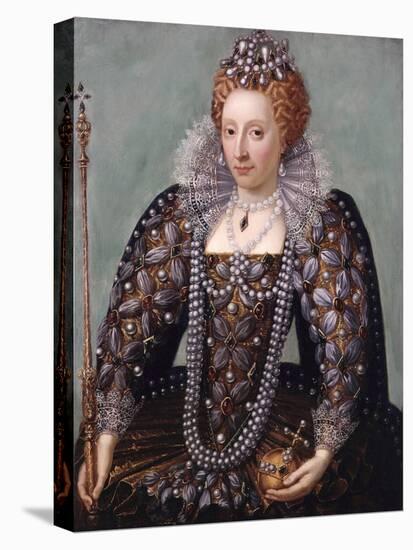 Anonymous Portrait of Queen Elizabeth I-null-Stretched Canvas