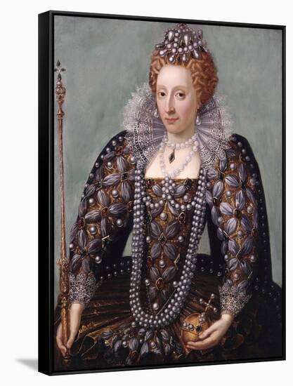 Anonymous Portrait of Queen Elizabeth I-null-Framed Stretched Canvas