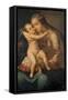 Anonymous / 'The Virgin and Child', 17th century, Italian School, Canvas, 102 cm x 82 cm, P05421.-Anonymous-Framed Stretched Canvas