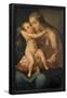 Anonymous / 'The Virgin and Child', 17th century, Italian School, Canvas, 102 cm x 82 cm, P05421.-Anonymous-Framed Poster