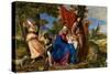 Anonymous (Workshop Tiziano, Vecellio di Gregorio) / 'Rest on the Flight into Egypt', 16th centu...-Anonymous-Stretched Canvas