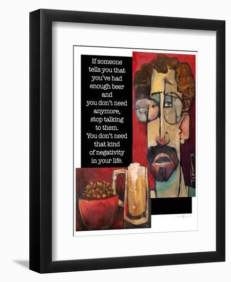 Another Beer Negativity-Tim Nyberg-Framed Premium Giclee Print