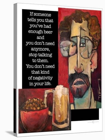 Another Beer Negativity-Tim Nyberg-Stretched Canvas