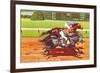 Another Close Finish at Del Mar, California-null-Framed Premium Giclee Print