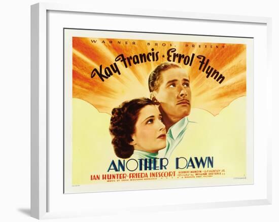 Another Dawn, Kay Francis, Errol Flynn, 1937-null-Framed Art Print