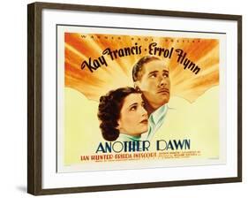 Another Dawn, Kay Francis, Errol Flynn, 1937-null-Framed Art Print