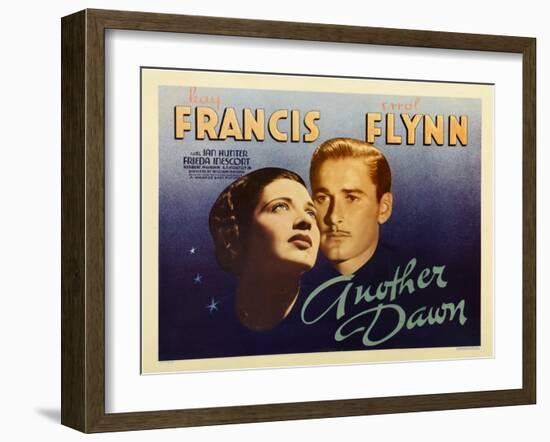 Another Dawn, Kay Francis, Errol Flynn, 1937-null-Framed Art Print