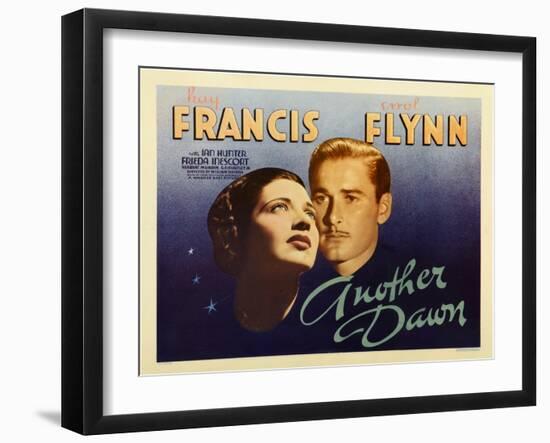 Another Dawn, Kay Francis, Errol Flynn, 1937-null-Framed Art Print