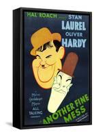 Another Fine Mess, Oliver Hardy, Stan Laurel, 1930-null-Framed Stretched Canvas