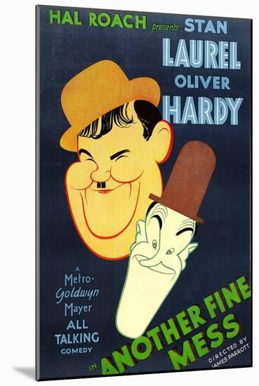 Another Fine Mess, Oliver Hardy, Stan Laurel, 1930-null-Mounted Art Print