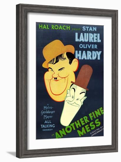 Another Fine Mess, Oliver Hardy, Stan Laurel, 1930-null-Framed Art Print