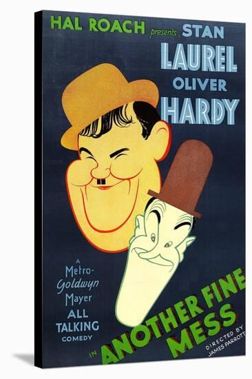 Another Fine Mess, Oliver Hardy, Stan Laurel, 1930-null-Stretched Canvas