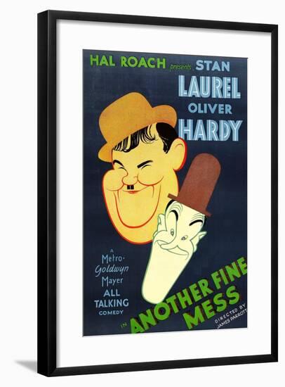 Another Fine Mess, Oliver Hardy, Stan Laurel, 1930-null-Framed Art Print