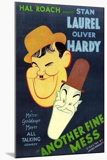 Another Fine Mess, Oliver Hardy, Stan Laurel, 1930-null-Mounted Art Print