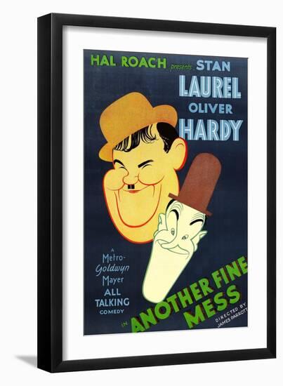 Another Fine Mess, Oliver Hardy, Stan Laurel, 1930-null-Framed Art Print