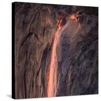 Another Glimpse of Yosemite Firefall Detail-Vincent James-Stretched Canvas