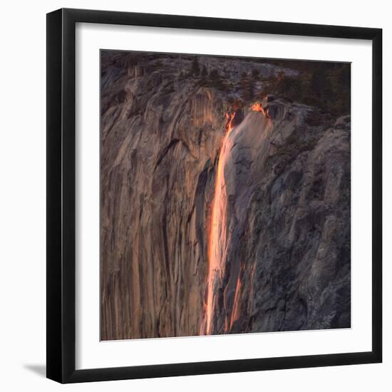 Another Glimpse of Yosemite Firefall-Vincent James-Framed Photographic Print