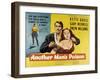 Another Man's Poison, Gary Merrill, Bette Davis, 1951-null-Framed Photo