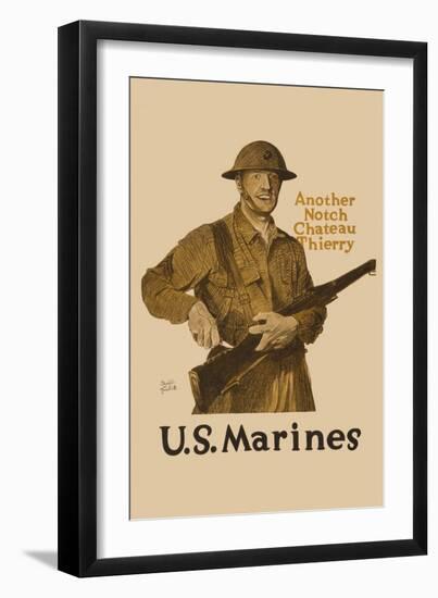 Another Notch, Chateau Thierry, US Marines-Adolph Treidler-Framed Art Print