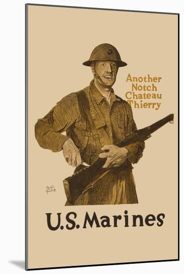 Another Notch, Chateau Thierry, US Marines-Adolph Treidler-Mounted Art Print