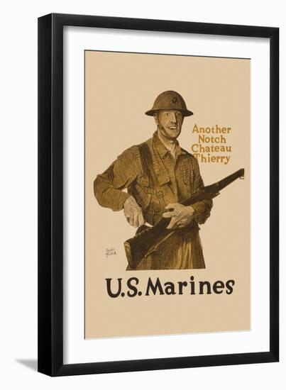 Another Notch, Chateau Thierry, US Marines-Adolph Treidler-Framed Art Print