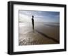 Another Place Sculpture by Antony Gormley on the Beach at Crosby, Liverpool, England, UK-Martin Child-Framed Photographic Print