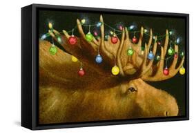 Another Xmas Moose-Will Bullas-Framed Stretched Canvas