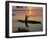 Anouak Man in Canoe, Lake Tata, Ethiopia, Africa-J P De Manne-Framed Photographic Print