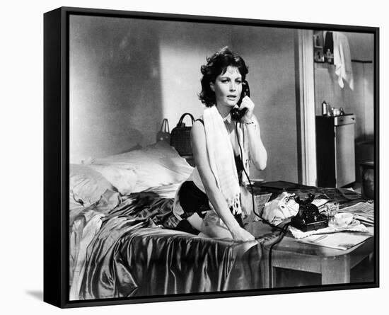 Anouk Aimee - La dolce vita-null-Framed Stretched Canvas