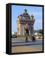 Anousavari Monument, Vientiane, Laos-Rob Mcleod-Framed Stretched Canvas