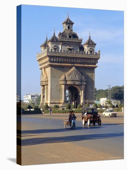 Anousavari Monument, Vientiane, Laos-Rob Mcleod-Stretched Canvas