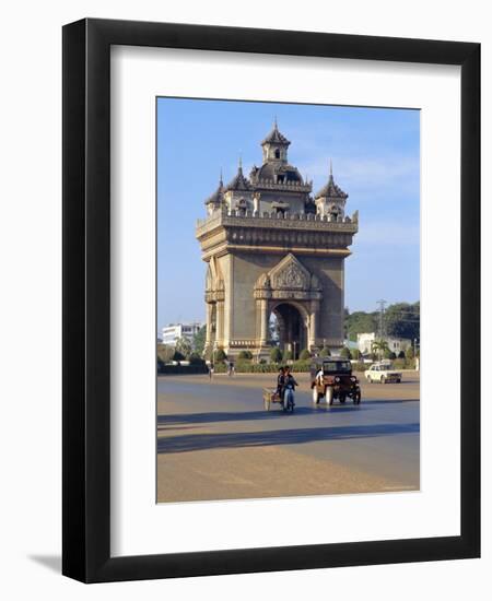 Anousavari Monument, Vientiane, Laos-Rob Mcleod-Framed Premium Photographic Print