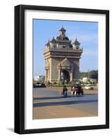 Anousavari Monument, Vientiane, Laos-Rob Mcleod-Framed Photographic Print